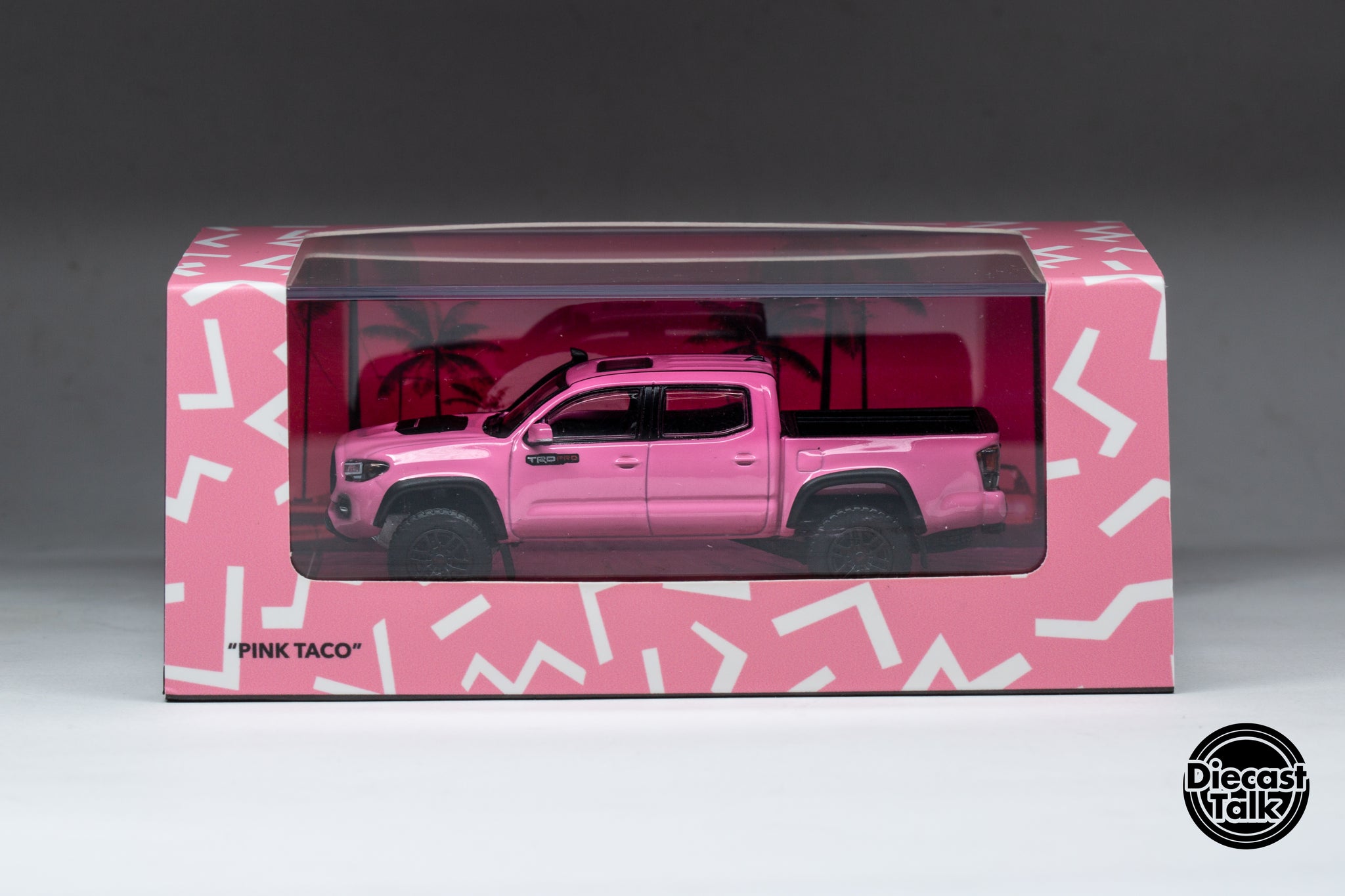 GCD DiecastTalk Exclusive 1/64 Toyota Tacoma TRD PRO Pink Ltd 600pcs