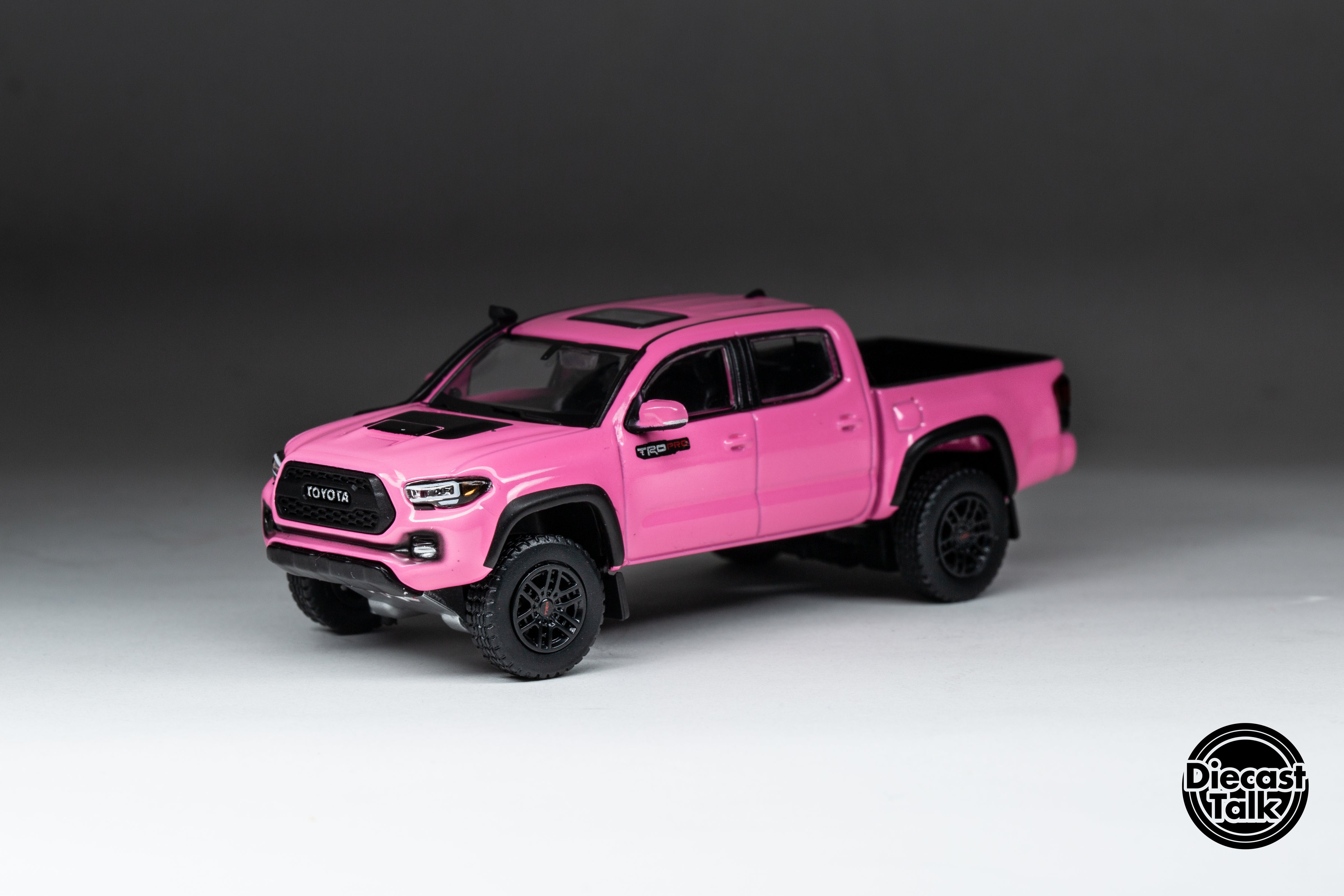 GCD DiecastTalk Exclusive 1/64 Toyota Tacoma TRD PRO Pink Ltd 600pcs