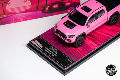 GCD DiecastTalk Exclusive 1/64 Toyota Tacoma TRD PRO Pink Ltd 600pcs