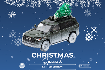DiecastTalk x GCD 1/64 Christmas Special Toyota Sequoia TRD PRO Ornament