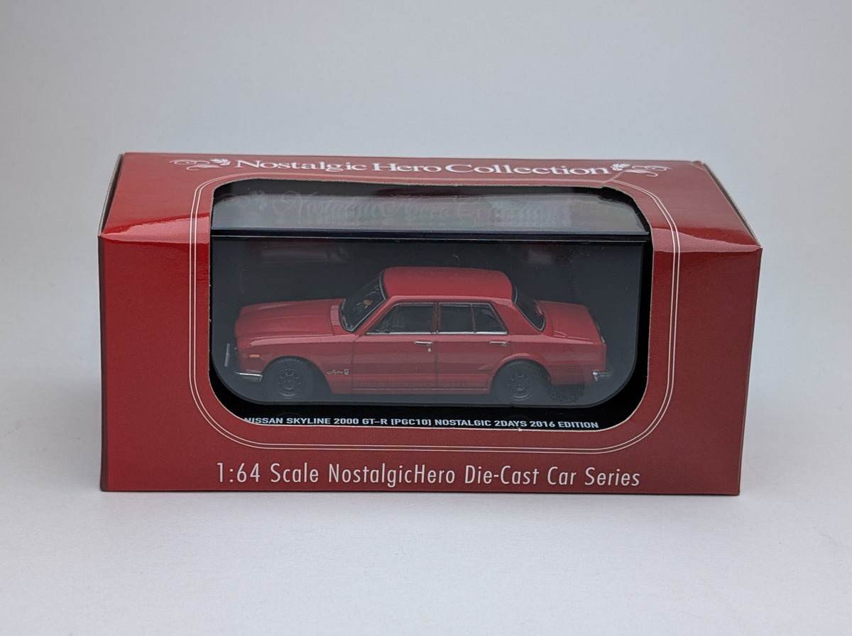 Kyosho Nostalgic Hero Collection Nissan Skyline 2000 GT-R [PGC10] Nostalgic 2Days 2016 Edition (Red)