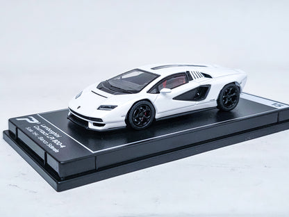 PosterCars 1/64 Lamborghini Countach LPI 800-4 White