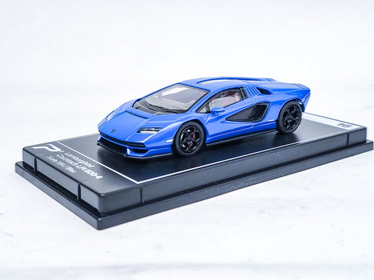 PosterCars 1/64 Lamborghini Countach LPI 800-4 Blue