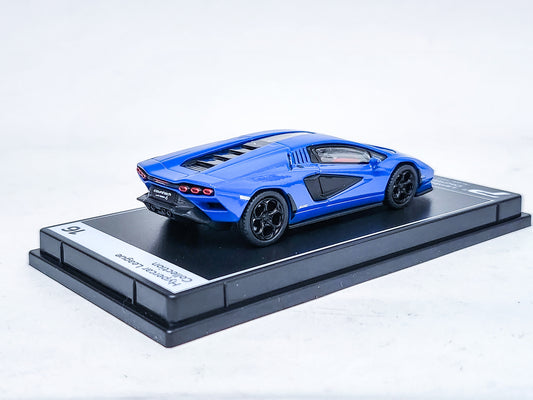 PosterCars 1/64 Lamborghini Countach LPI 800-4 Blue