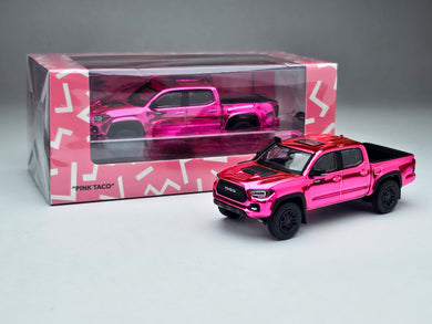 (Charity) CHASE GCD DiecastTalk Exclusive 1/64 Toyota Tacoma TRD PRO Pink