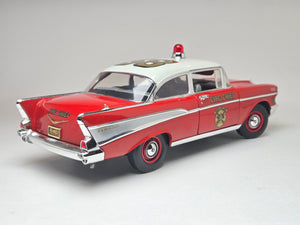 Highway 61 1:18 1957 Chevy Bel Air Sedan Fire Chief