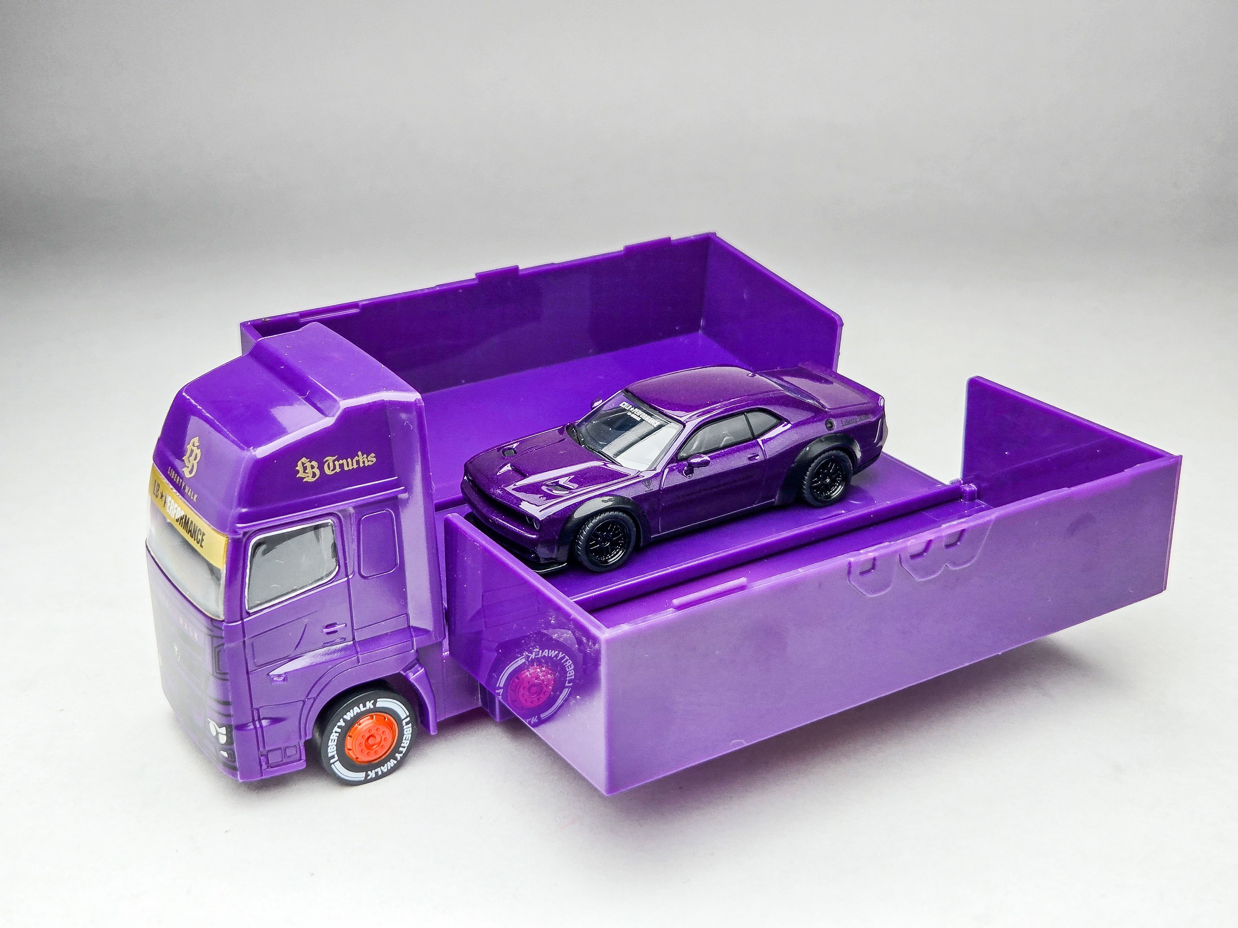 Tarmac Works 1:64 Japan Exclusive LBWK Dodge Challenger Purple