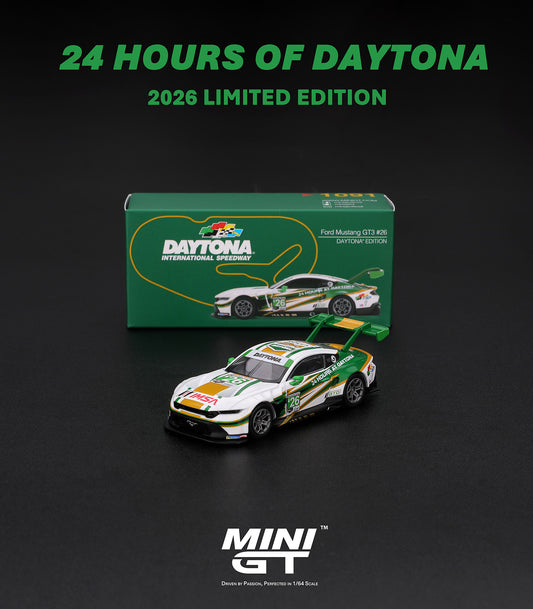 Mini GT 1:64 Ford Mustang GT3 #26 DAYTONA Edition