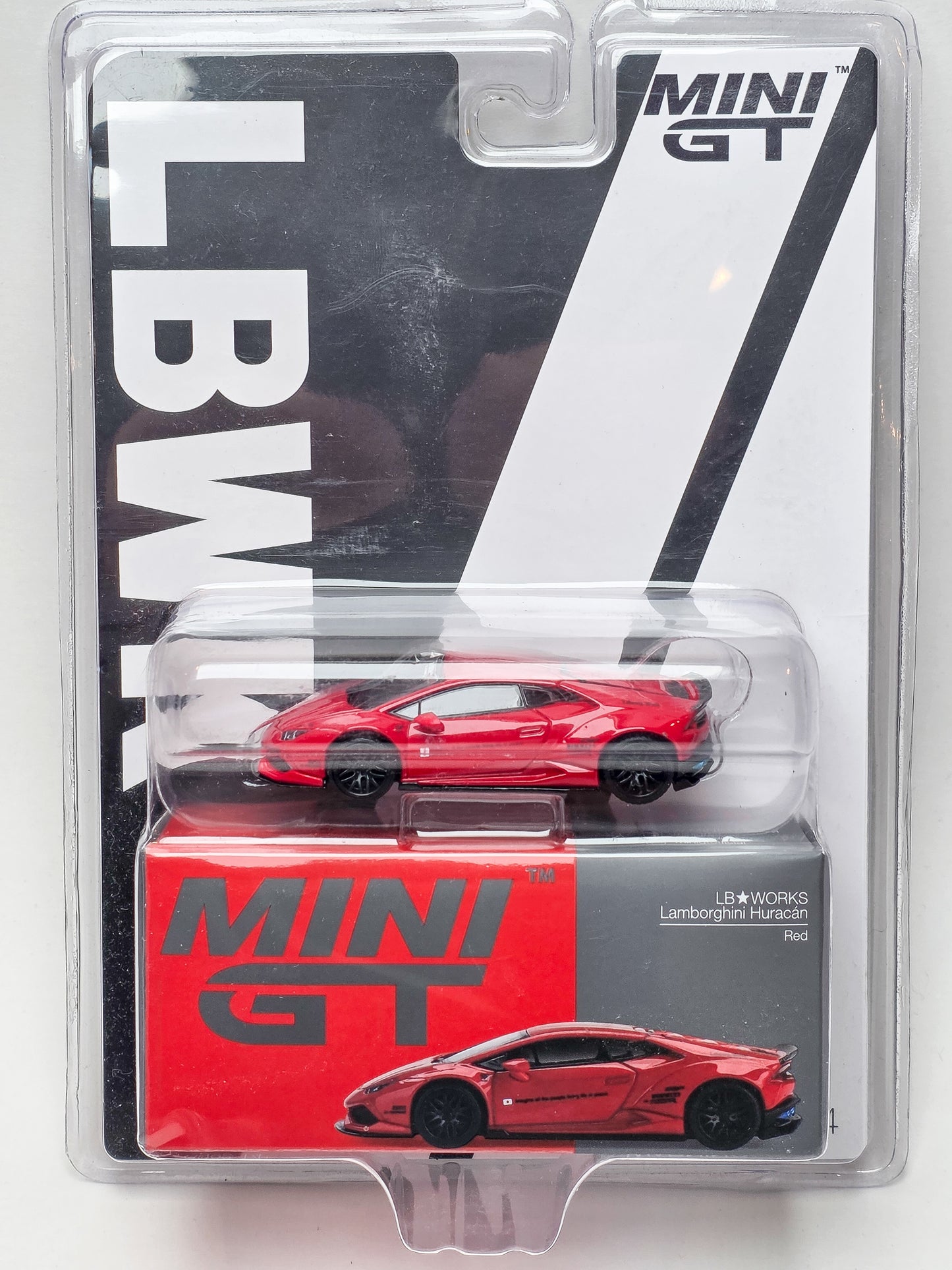 MINI GT 1:64 Japan LBWK Exclusive LB★WORKS Lamborghini Huracan ver. 2 Red  #375