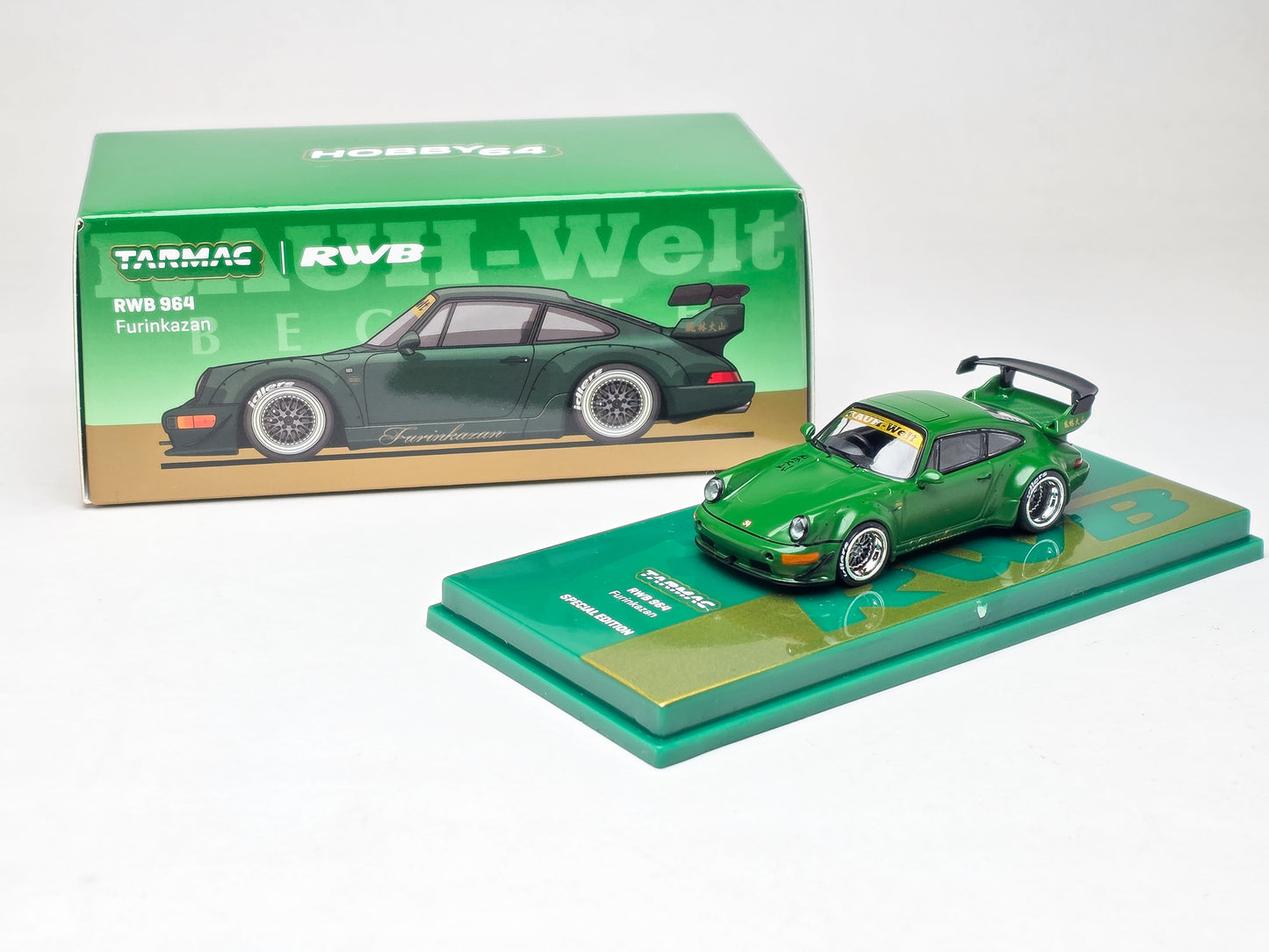 Tarmac Works 1/64 Taiwan 7-11 Limited Porsche RWB 964 Furinkazan