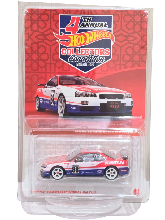 Hot Wheels 1/64 Art of Speed Malaysia Exclusive Nissan Skyline R34 (Facing Left)