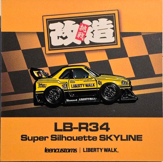 LBWK Leen customs Nissan ER34 Silhouette Yellow/Black