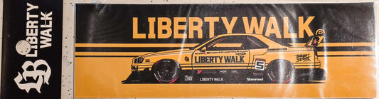 LBWK Nissan ER34 Silhouette Yellow/Black Sticker