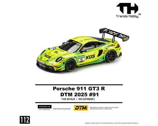 Trends Hobby 1:64 Porsche 911 GT3 R – DTM #91 2025 – Limited Edition