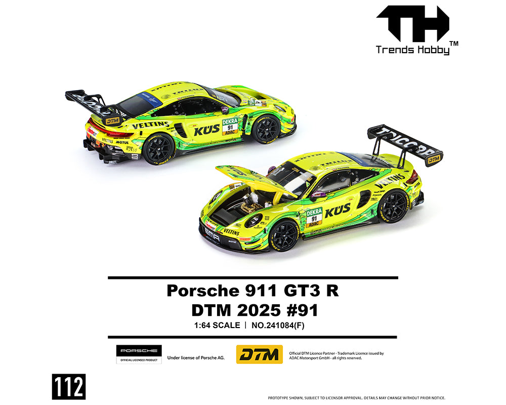 Trends Hobby 1:64 Porsche 911 GT3 R – DTM #91 2025 – Limited Edition