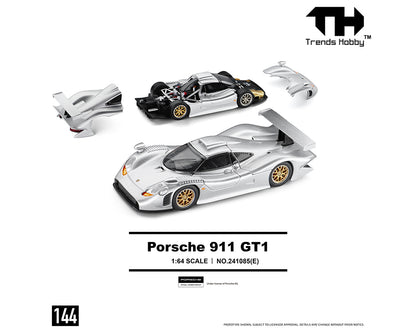 Trends Hobby 1:64 Porsche 911 GT1 1998 – Silver