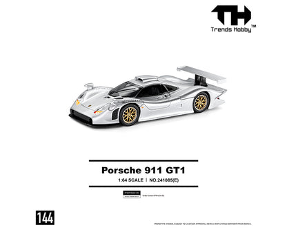 Trends Hobby 1:64 Porsche 911 GT1 1998 – Silver