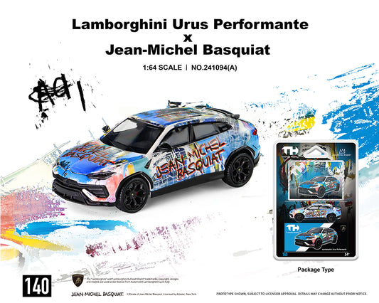 Trends Hobby 1:64 Lamborghini Urus Performance x Jean Michael Basquiat (Matte White) – Special Edition
