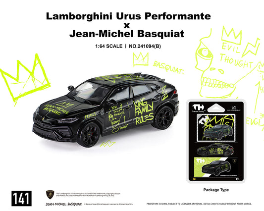 Trends Hobby 1:64 Lamborghini Urus Performance x Jean Michael Basquiat (Matte Black) – Special Edition