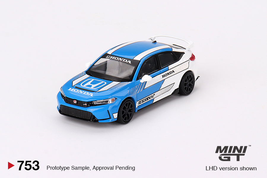 (Preorder) Mini GT 1:64 Honda Civic Type R #3 2023 Pace Car – Blue – MiJo Exclusives