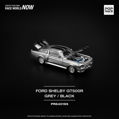 POPRACE 1/64 Ford 1967 SHELBY MUSTANG GT500 GREY/BLACK
