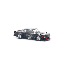 Load image into Gallery viewer, (Pre order) POPRACE 1/64 Nissan SKYLINE GT-R V8 DRIFT (HAKOSUKA) COCA COLA ZERO BLACK CHROME