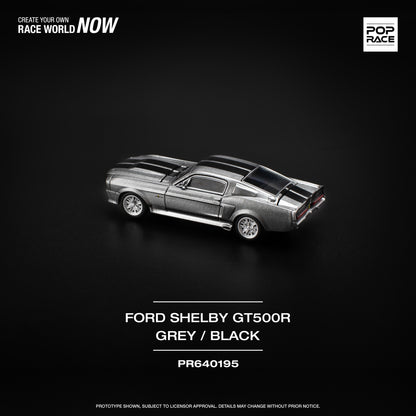 POPRACE 1/64 Ford 1967 SHELBY MUSTANG GT500 GREY/BLACK