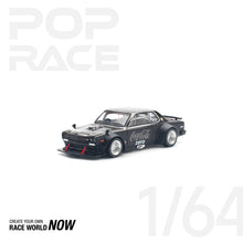 Load image into Gallery viewer, (Pre order) POPRACE 1/64 Nissan SKYLINE GT-R V8 DRIFT (HAKOSUKA) COCA COLA ZERO BLACK CHROME