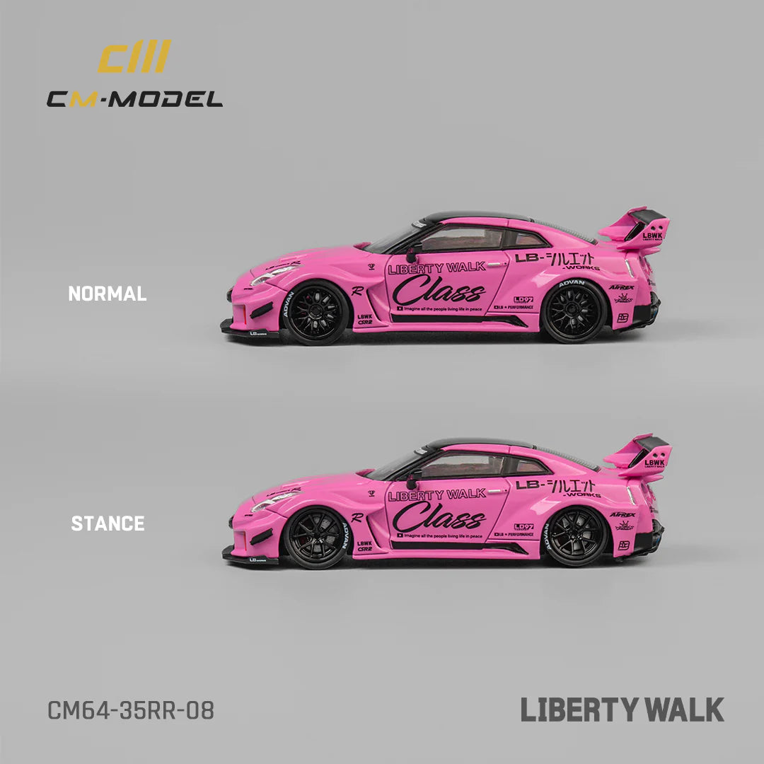 CM Model 1:64 Nissan LBWK GT35RR Pink – DiecastTalk