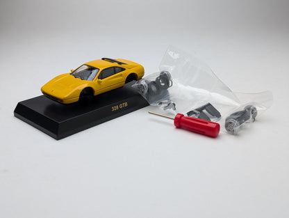 KYOSHO 1:64 Ferrari Minicar Collection III 328 GTB Yellow with tools