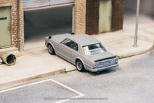 Load image into Gallery viewer, (Preorder) Tarmac Works 1:64 Nissan Skyline 2000 GT-R (KPGC10) – Silver – Global 64