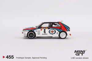 (Preorder) Mini GT 1:64 Lancia Delta HF Integrale Evoluzione 1992 Rally MonteCarlo Winner #4