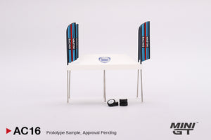 Mini GT 1:64 Paddock Service Tent Set – Martini Racing