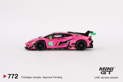 Mini GT 1:64 Lamborghini Huracan GT3 EVO2 #83 Iron Dames IMSA 2023 Daytona 24 Hrs