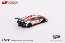 Load image into Gallery viewer, Mini GT 1:64 Japan Exclusive Super GT 2022 Lamborghini Huracán GT3 EVO #88 JLOC