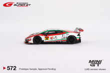 Load image into Gallery viewer, (Preorder) Mini GT 1:64 Japan Exclusive Super GT 2022 Lamborghini Huracán GT3 EVO #88 JLOC