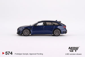 (Pre Order) Mini GT 1:64 Audi ABT RS6-R Navarra Blue Metallic - Mijo Exclusive