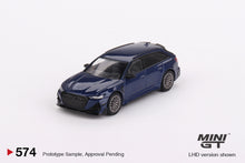 Load image into Gallery viewer, (Pre Order) Mini GT 1:64 Audi ABT RS6-R Navarra Blue Metallic - Mijo Exclusive
