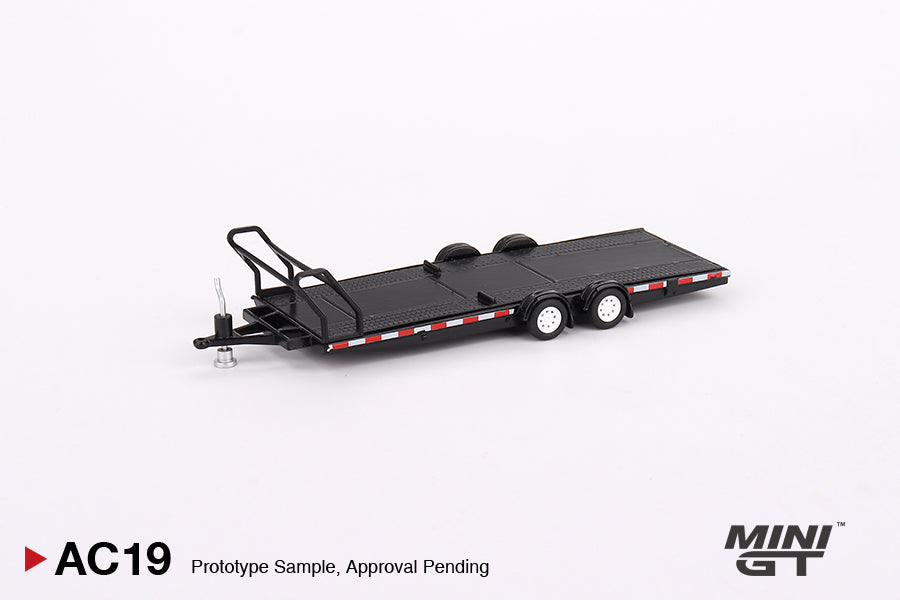 MiniGT 1/64  Car Transport Trailer Black