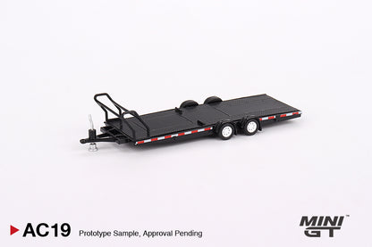 MiniGT 1/64  Car Transport Trailer Black