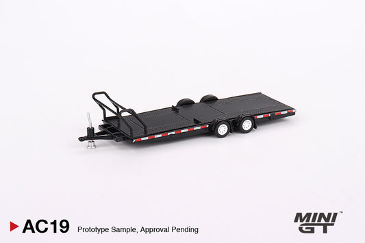 MiniGT 1/64  Car Transport Trailer Black