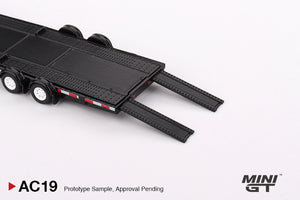 MiniGT 1/64  Car Transport Trailer Black