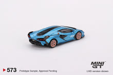 Load image into Gallery viewer, (Preorder) Mini GT 1:64  Lamborghini Sián FKP 37 Blu Aegir - Mijo Exclusive