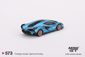 (Preorder) Mini GT 1:64  Lamborghini Sián FKP 37 Blu Aegir - Mijo Exclusive