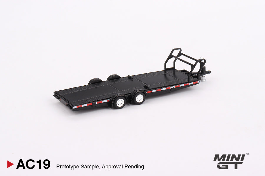 MiniGT 1/64  Car Transport Trailer Black