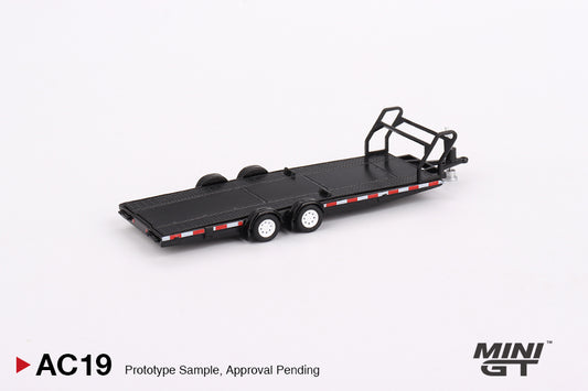 MiniGT 1/64  Car Transport Trailer Black