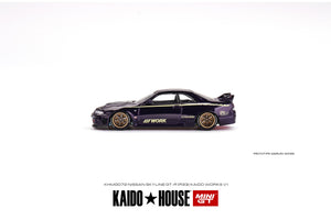 (Preorder) Kaido House x Mini GT 1:64 Nissan Skyline GT-R (R33) Kaido Works V1 Midnight Purple Limited Edition