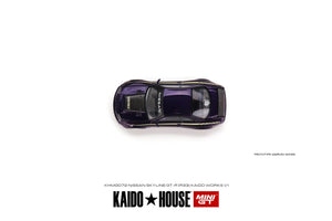 Kaido House x Mini GT 1:64 Nissan Skyline GT-R (R33) Kaido Works V1 Midnight Purple Limited Edition