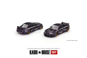 Kaido House x Mini GT 1:64 Nissan Skyline GT-R (R33) Kaido Works V1 Midnight Purple Limited Edition