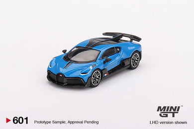 (Preorder) Mini GT 1:64 Bugatti Divo – Blu Bugatti – LHD – MiJo Exclusives